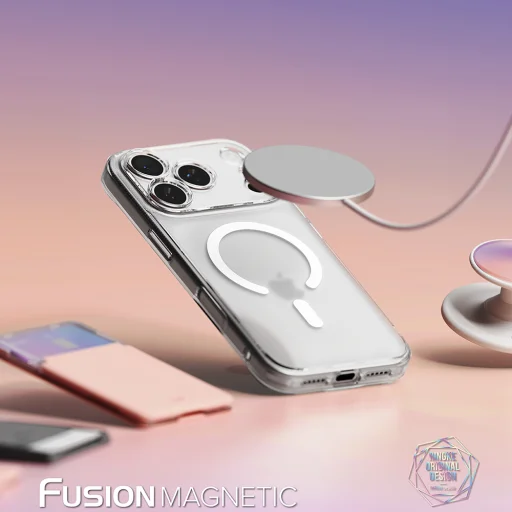 iPhone 18 Pro / iPhone 17 Pro Ringke Fusion MagSafe matné priehľadné puzdro - 5