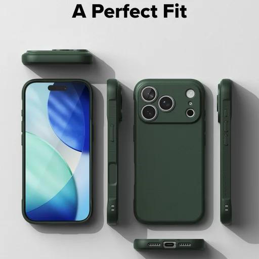 iPhone 18 Pro / iPhone 17 Pro tmavozelené puzdro Ringke Onyx - 7