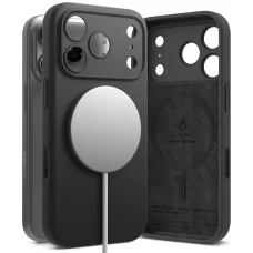 Čierne silikónové puzdro Ringke MagSafe pre iPhone 18 Pro