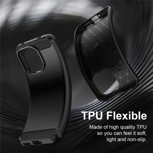 Xiaomi Redmi 17C 5G čierne Techsuit Carbon Silicone nárazuvzdorné puzdro - 4