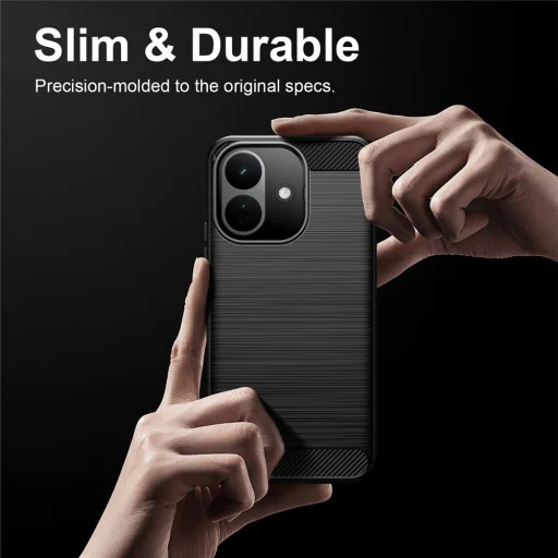Xiaomi Redmi 17C 5G čierne Techsuit Carbon Silicone nárazuvzdorné puzdro - 6