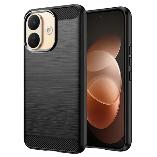 Xiaomi Redmi Note 17 Pro 5G čierne Techsuit Carbon Silicone nárazuvzdorné puzdro - 1