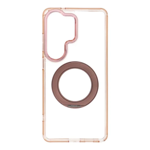 Samsung S26 Ultra zlatý Frame Circle Stand kryt kompatibilný s MagSafe - 1