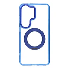 Puzdro na Samsung S26 Ultra – Frame Circle Stand, kompatibilné s MagSafe, námornícka modrá