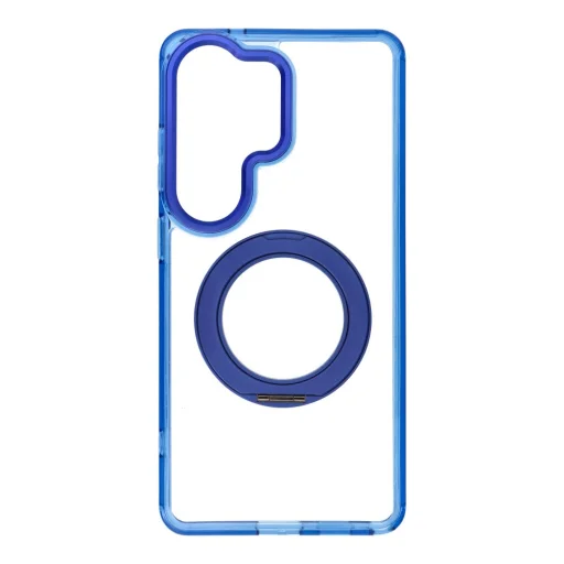 Puzdro na Samsung S26 Ultra – Frame Circle Stand, kompatibilné s MagSafe, námornícka modrá - 1