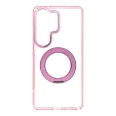 Samsung S26 Ultra ružové puzdro Frame Circle Stand kompatibilné s MagSafe