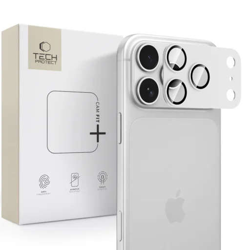 Ochrana kamery Tech-Protect Camfull Fit+ na iPhone 18 Pro strieborná - 1