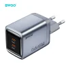 BWOO BO-CDA239 45 W GaN sieťová nabíjačka s dvoma portmi USB-C, sivá thumbnail