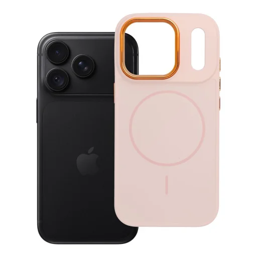 iPhone 18 Pro / iPhone 17 Pro pudrovo ružové puzdro Frame Mag Cover kompatibilné s MagSafe - 5