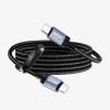 BWOO BO-X401CC pletený kábel USB-C na USB-C, 1 m, 65 W, čierny thumbnail