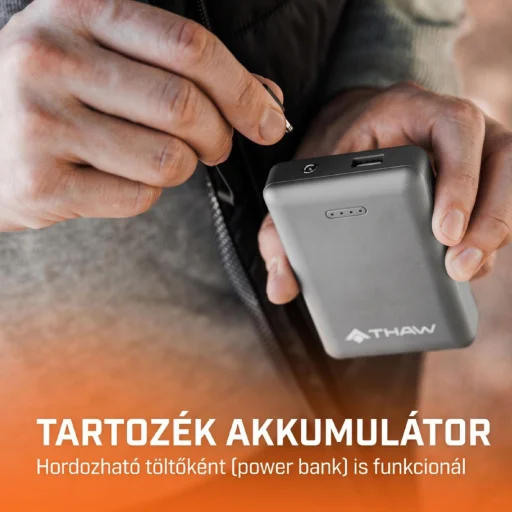 HAW THA-APR-0002-G vyhrievaná vesta, veľkosť XL, 4 vyhrievacie zóny, 3 stupne, vodoodpudivá vrstva, s externou batériou - 6