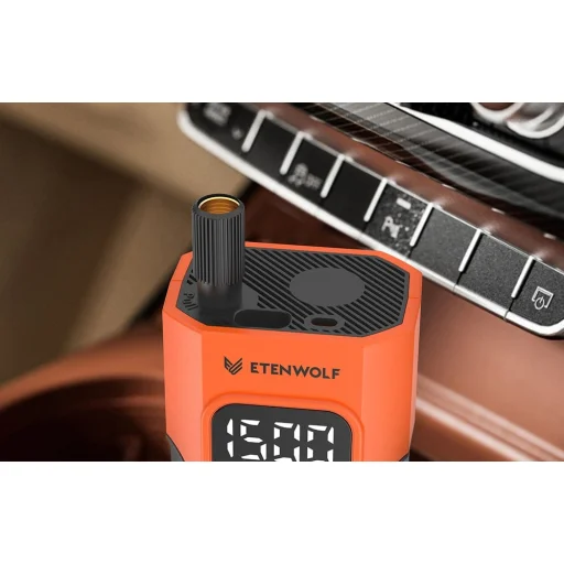 Etenwolf C2 akkumulátoros autós légkompresszor, 10,34 bar, 4000 mAh - 5