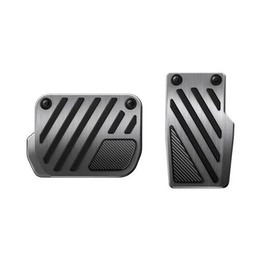 Spigen Performance Line Design TO200P ezüst, domború, csúszásmentes pedálborítások Tesla 3, Y (Juniper) és Y L modellekhez - 1