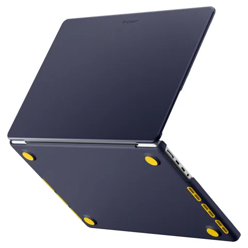 MacBook Pro 16″ (2021/2023/2024/2026) čučoriedkovo modré – tmavomodré ochranné puzdro Spigen Nano Pop (ACS11274) - 2