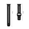 Apple Watch 8/9/10/11/12/SE/Ultra 44/45/46/49 mm čierny remienok Tech-Protect Silicone Line thumbnail