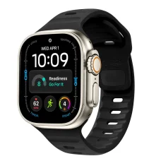 Apple Watch 8/9/10/11/12/SE/Ultra 44/45/46/49 mm čierny remienok Tech-Protect Silicone Line