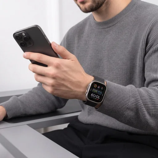 Apple Watch 8/9/10/11/12/SE/Ultra 44/45/46/49 mm čierny remienok Tech-Protect Silicone Line - 4