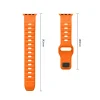 Apple Watch 8/9/10/11/12/SE/Ultra (44/45/46/49 mm) Tech-Protect Silicone Line oranžový remienok thumbnail
