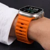 Apple Watch 8/9/10/11/12/SE/Ultra (44/45/46/49 mm) Tech-Protect Silicone Line oranžový remienok thumbnail