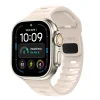 Apple Watch 8/9/10/11/12/SE/Ultra 44/45/46/49 mm béžový remienok Tech-Protect Silicone Line TPU thumbnail
