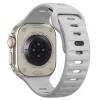 Apple Watch 8/9/10/11/12/SE/Ultra 44/45/46/49 mm mesačne sivý Tech-Protect Silicone Line remienok thumbnail