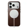 iPhone 18 Pro/17 Pro Nomad Traditional Horween bőrtok, rusztikus barna thumbnail