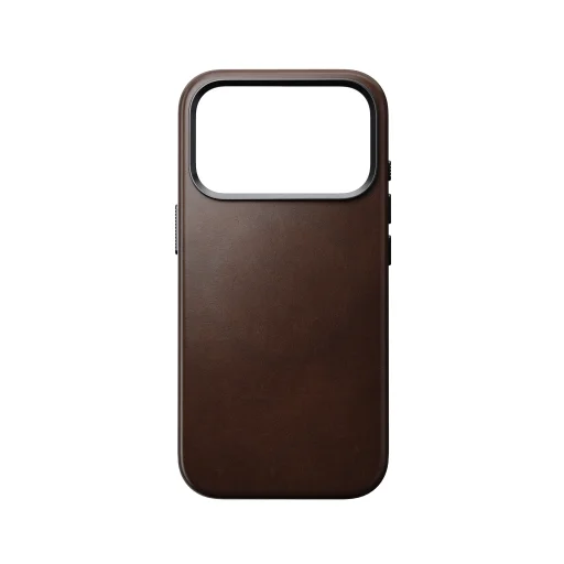  iPhone 18 Pro/17 Pro Nomad Traditional Horween bőrtok, rusztikus barna - 11