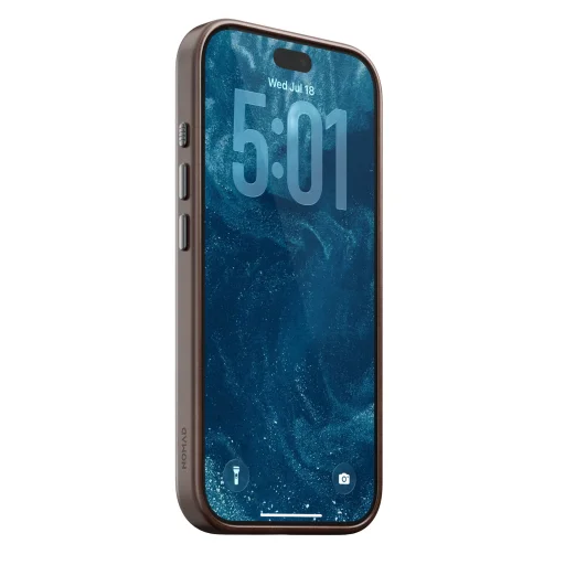  iPhone 18 Pro/17 Pro Nomad Traditional Horween bőrtok, rusztikus barna - 6