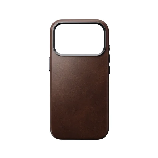  iPhone 18 Pro/17 Pro Nomad Traditional Horween bőrtok, rusztikus barna - 7