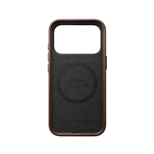  iPhone 18 Pro/17 Pro Nomad Traditional Horween bőrtok, rusztikus barna - 8