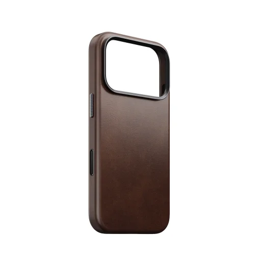  iPhone 18 Pro/17 Pro Nomad Traditional Horween bőrtok, rusztikus barna - 9