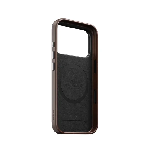  iPhone 18 Pro/17 Pro Nomad Traditional Horween bőrtok, rusztikus barna - 10