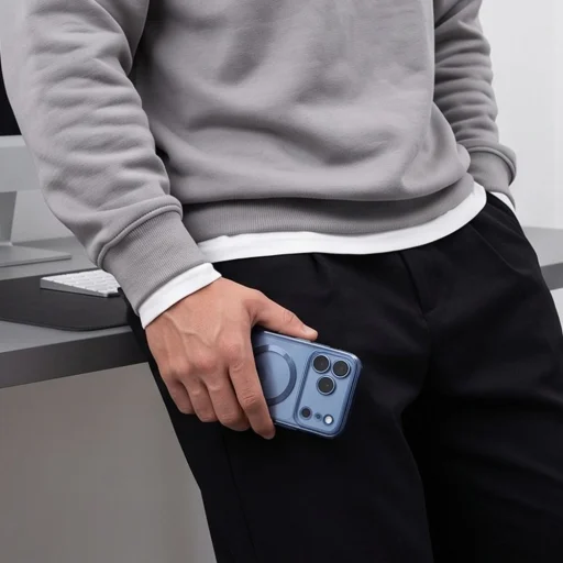  Apple iPhone 17 Pro / 18 Pro Tech-Protect MagFlex MagSafe tok, fényes világoskék - 7