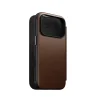  iPhone 18 Pro/17 Pro Nomad Modern Leather Folio barna bőr pénztárcatok thumbnail