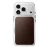 iPhone 18 Pro/17 Pro Nomad priesvitné kožené puzdro s kožou Horween, rustikálna hnedá thumbnail