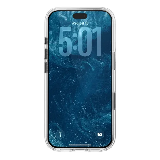 iPhone 18 Pro/17 Pro Nomad priesvitné kožené puzdro s kožou Horween, rustikálna hnedá - 5