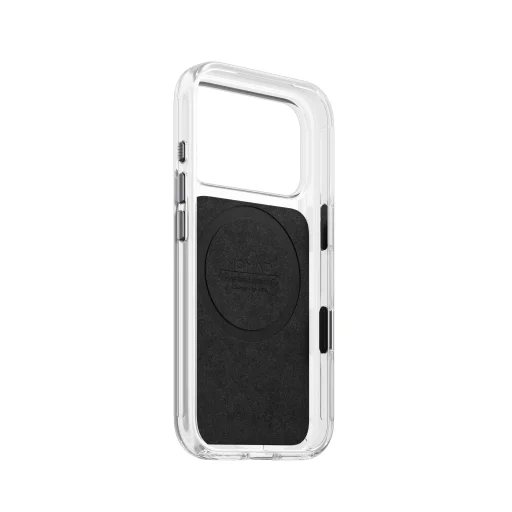 iPhone 18 Pro/17 Pro Nomad priesvitné kožené puzdro s kožou Horween, rustikálna hnedá - 10