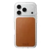 iPhone 18 Pro/17 Pro sedlovohnedé priehľadné kožené puzdro Nomad (Horween) thumbnail