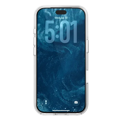 iPhone 18 Pro/17 Pro sedlovohnedé priehľadné kožené puzdro Nomad (Horween) - 5