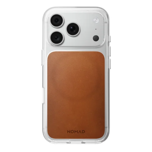  iPhone 18 Pro/17 Pro nyeregbarna Nomad átlátszó bőrtok (Horween) - 4