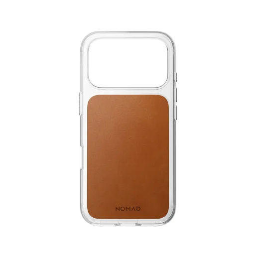  iPhone 18 Pro/17 Pro nyeregbarna Nomad átlátszó bőrtok (Horween) - 7