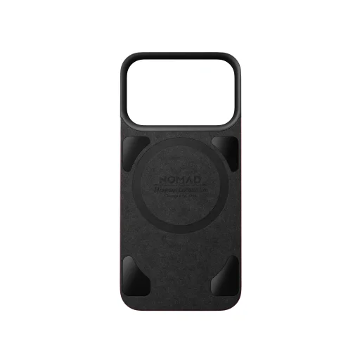 Bordový magnetický kožený zadný kryt Nomad Horween pre iPhone 18 Pro/17 Pro - 6