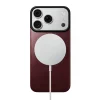  iPhone 18 Pro/17 Pro készülékhez való bordó Nomad mágneses Horween bőr hátlap thumbnail
