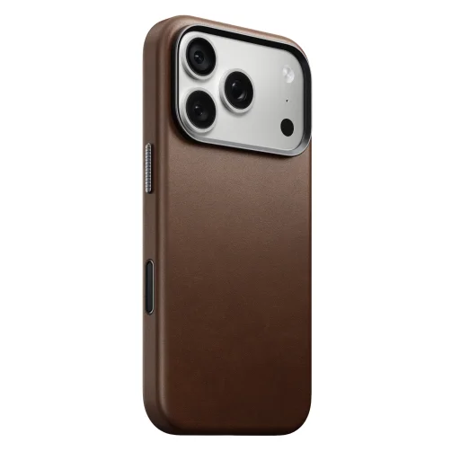  iPhone 18 Pro/17 Pro barna Nomad Traditional bőrtok - 2