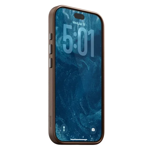  iPhone 18 Pro/17 Pro barna Nomad Traditional bőrtok - 6