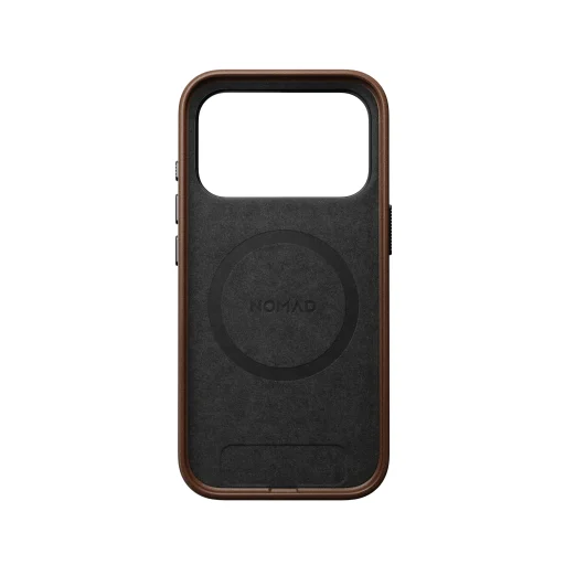  iPhone 18 Pro/17 Pro barna Nomad Traditional bőrtok - 8