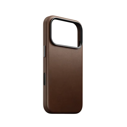  iPhone 18 Pro/17 Pro barna Nomad Traditional bőrtok - 9