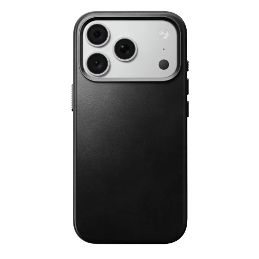  iPhone 18 Pro/17 Pro fekete Nomad Traditional bőrtok (Horween) - 1