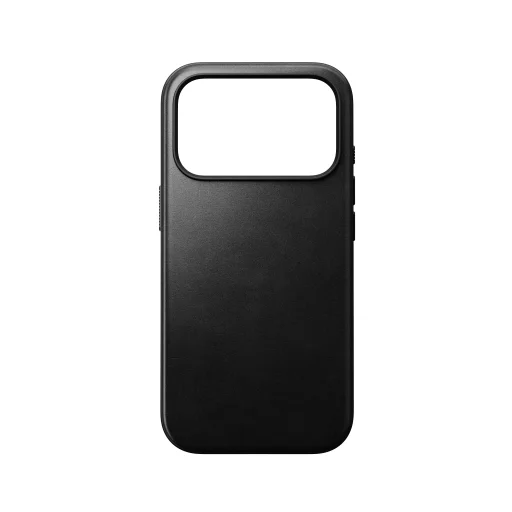 iPhone 18 Pro/17 Pro čierne moderné kožené puzdro Nomad Horween - 7