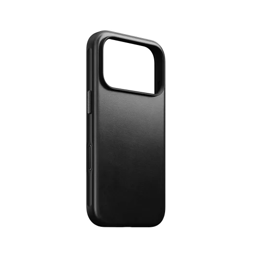 iPhone 18 Pro/17 Pro čierne moderné kožené puzdro Nomad Horween - 9